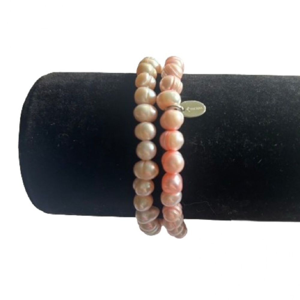 NIB 2 Tocara Betsy Freshwater Pearl Pink Bracelets